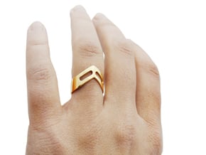 STUDIO PAULBAUT LOGO Ring (Size 5) in 18k Gold