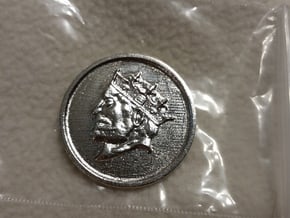 Silver Trenni Coin in Natural Silver