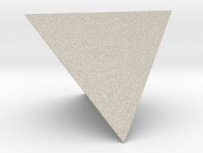 1 Tetrahedron (four faces). in Natural Sandstone