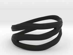 pentatwist waves ring in Black Premium Versatile Plastic: 5.5 / 50.25