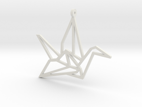 Crane Pendant S in White Natural Versatile Plastic