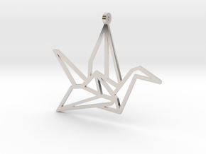 Crane Pendant S in Platinum