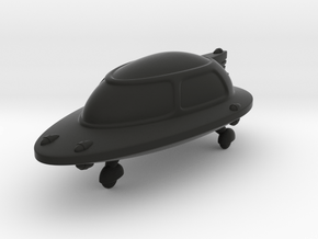 Space Car 1 in Black Premium Versatile Plastic
