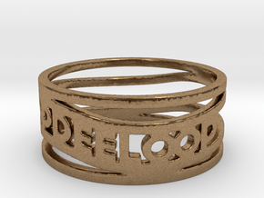 Katie Test Ring Size 6.5 in Natural Brass