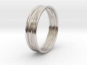 ring_rope in Rhodium Plated Brass