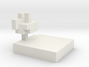 minecraft chunk in White Natural Versatile Plastic