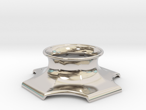 The Universe Sphere Base "LED Fitting" in Rhodium Plated Brass