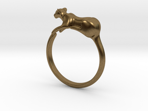 Feline Band - Ring version in Natural Bronze: 4 / 46.5