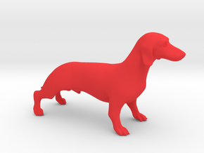 Dog in Red Processed Versatile Plastic