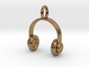 Headset - Pendant in Natural Brass