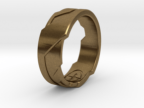 GD Ring (Choose Size Below) in Natural Bronze