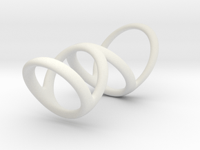 Ring for Heather L1 20 L2 35 D1 13_21 D2 14_45 D3  in White Premium Versatile Plastic