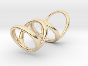Ring for Heather L1 20 L2 35 D1 13_21 D2 14_45 D3  in 14k Gold Plated Brass
