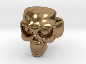 Skull Ring 'Sole'  in Natural Brass: 6 / 51.5