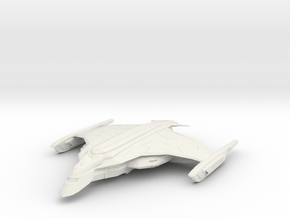 Romulan Valbat Class  AssaultCruiser in White Natural Versatile Plastic