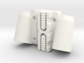 Kossel Mini Magnetic Ball Joint Linear Carriage in White Processed Versatile Plastic
