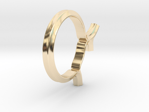 Shapesweeper Hexagon Fullgrown Ring in 14k Gold Plated Brass: 4 / 46.5