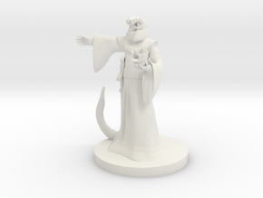 Tiefling Male Sorcerer / Warlock in White Natural Versatile Plastic