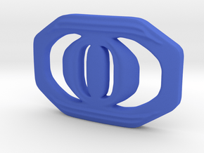 Buckle for material belt in Blue Processed Versatile Plastic