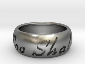 This Too Shall Pass ring size 10 in Natural Silver