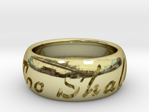 This Too Shall Pass ring size 10 in 18K Gold Plated