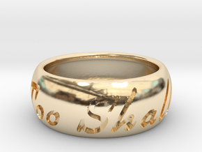 This Too Shall Pass ring size 10 in 14K Yellow Gold