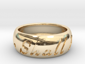 This Too Shall Pass ring size 11 1/2 in 14K Yellow Gold