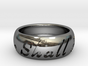 This Too Shall Pass ring size 11 1/2 in Fine Detail Polished Silver