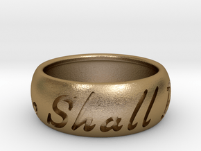 This Too Shall Pass ring size 11 1/2 in Polished Gold Steel