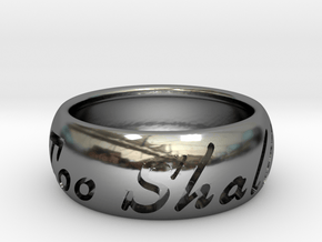 This Too Shall Pass ring size 11 in Fine Detail Polished Silver