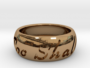 This Too Shall Pass Size ring size 10 1/2 in Polished Brass