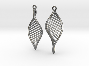DNA Earrings 180 in Polished Silver