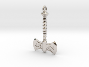 Battleaxe Pendant in Platinum