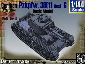 1-144 Basic PzKpfw 38t Ausf G in Tan Fine Detail Plastic