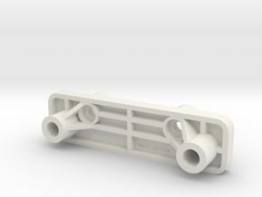 Tamiya RC Bumper Mount for Vintage Willy's Wheeler in White Natural Versatile Plastic