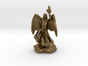 Female Aasimar Cleric With Mace in Natural Bronze