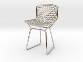 Knoll Bertoia Side Chair Frame 1:12  Scale in Platinum