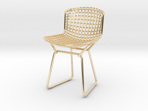 Knoll Bertoia Side Chair Frame 1:12  Scale in 14k Gold Plated Brass