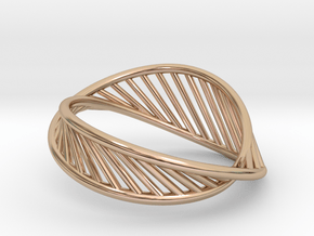 DNA Ring US7 in 14k Rose Gold Plated Brass: 8 / 56.75
