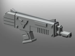 Espada-pattern Lasergun in Smooth Fine Detail Plastic: Medium