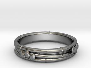 Taketori ring(Japan 10,USA 5.5,Britain K)  in Fine Detail Polished Silver