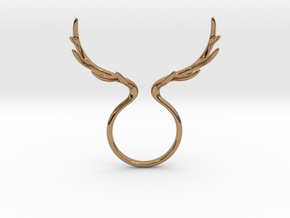 Antler Ring No.1 in Polished Brass