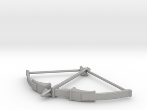 Recurve Bow Pendant in Aluminum