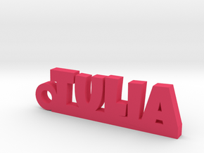 TULIA_keychain_Lucky in Pink Processed Versatile Plastic