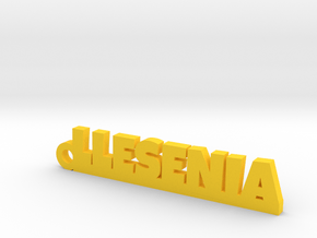 LLESENIA_keychain_Lucky in Polished Brass