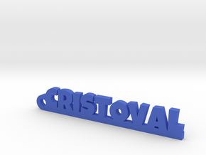 CRISTOVAL_keychain_Lucky in Blue Processed Versatile Plastic
