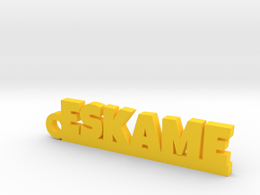 ESKAME_keychain_Lucky in Yellow Processed Versatile Plastic