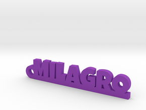 MILAGRO_keychain_Lucky in Purple Processed Versatile Plastic