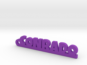 CONRADO_keychain_Lucky in Purple Processed Versatile Plastic