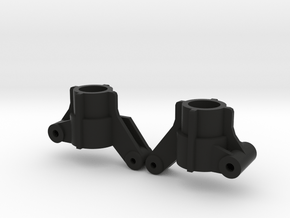 Top Force Rear Knuckles 2 degrees toe-in (TA02) in Black Natural Versatile Plastic